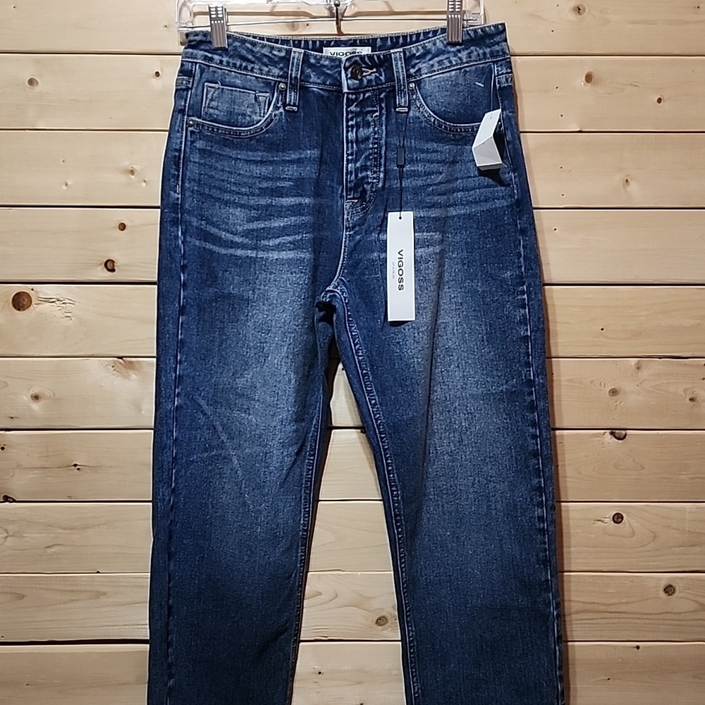 Vigoss High Rise Slit Denim Jeans Size 28 NWT
